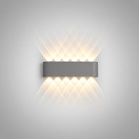Applique Murale Rectangulaire LED Moderne, Métal Acrylique Graphique
