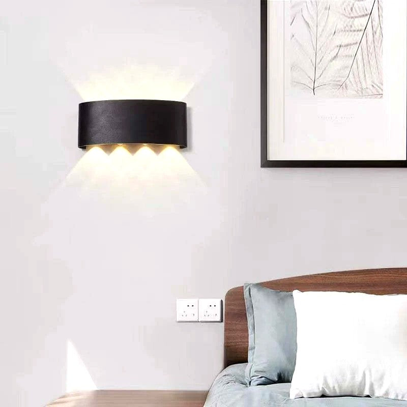 Applique Murale Rectangulaire LED Moderne, Métal Acrylique Graphique