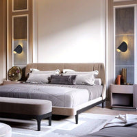 Applique Murale Rotative 360 Degrés Forme Conque, Métal Design