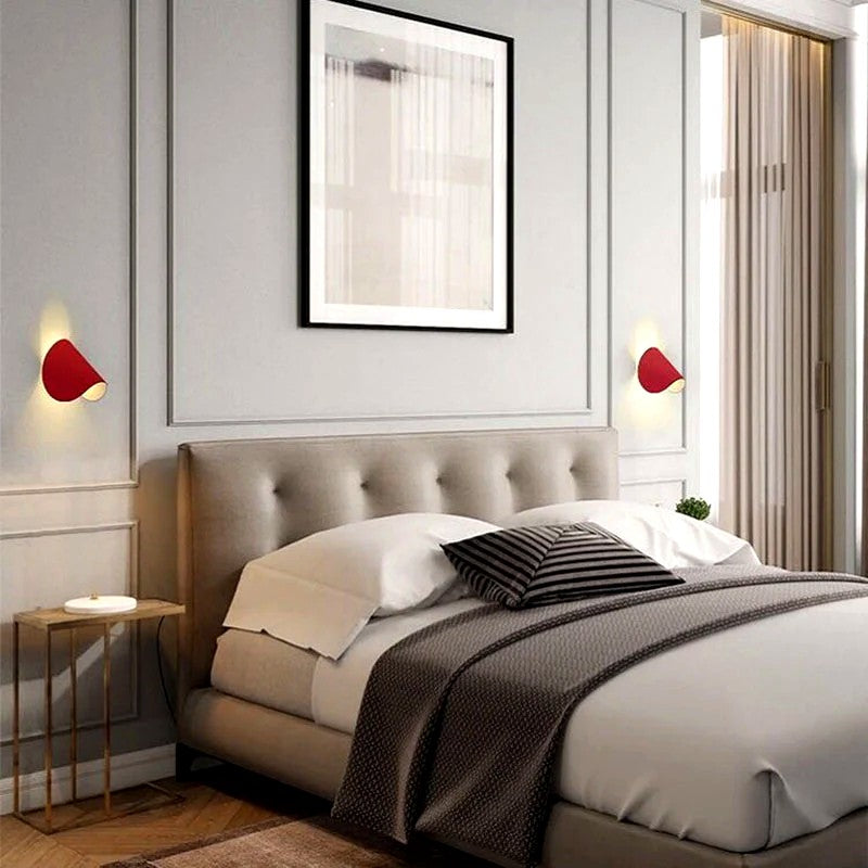 Applique Murale Rotative 360 Degrés Forme Conque, Métal Design