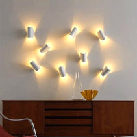 Applique Murale Rotative 360 Degrés Forme Conque, Métal Design