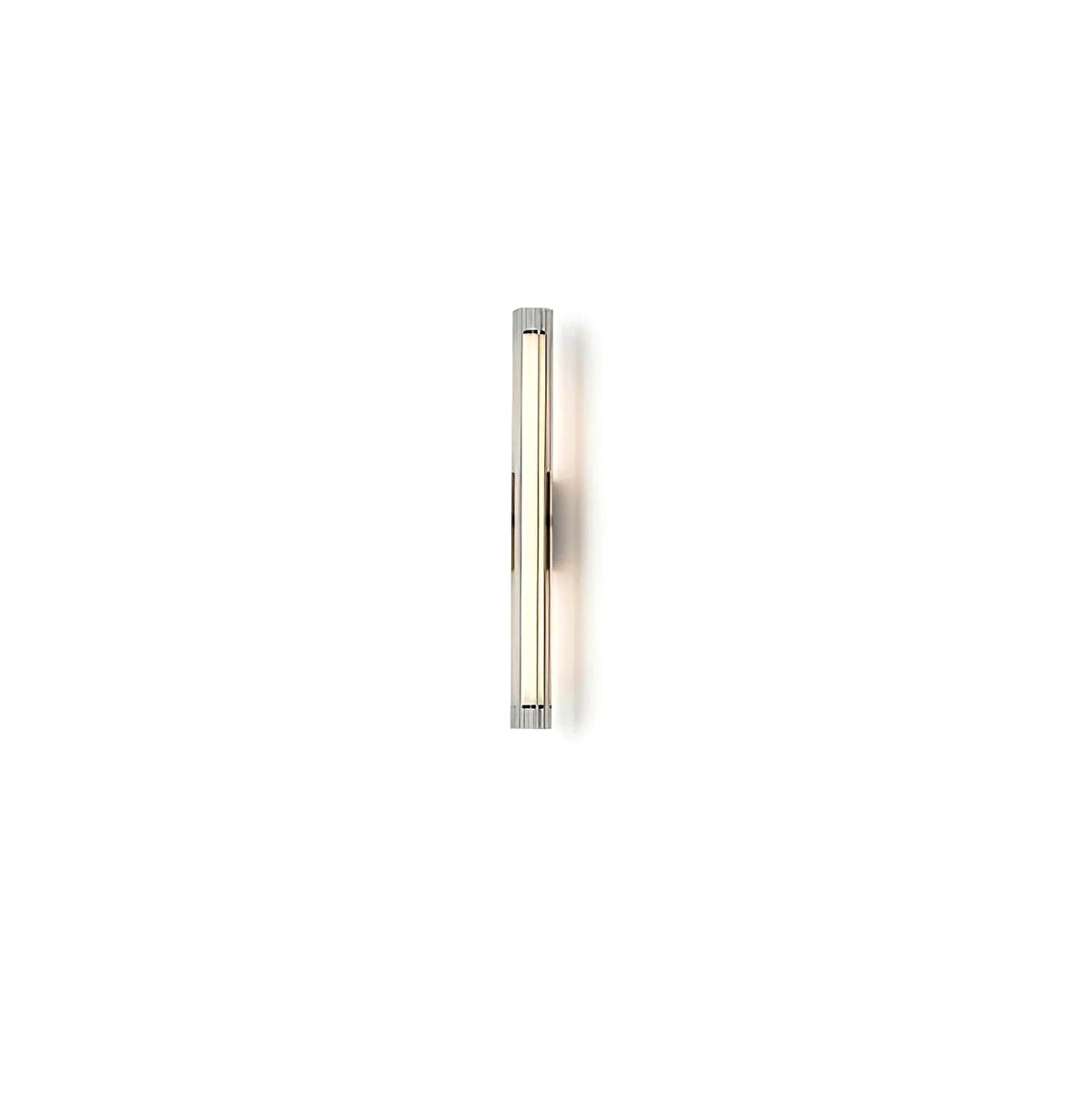 Applique Murale Tube Verre Contemporaine Noire, LED Intégrée, Colonne