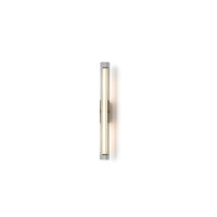 Applique Murale Tube Verre Contemporaine Noire, LED Intégrée, Colonne