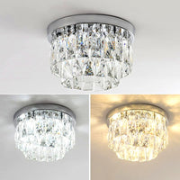Lustre Plafonnier Rond Métal Verre de Luxe, Design Précieux Élégant