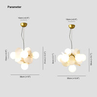 Plafonnier Branche Florale Design Verre Métal, Éclairage Décoratif