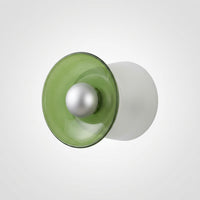 Plafonnier Dôme Verre Métal Rétro Coloré, Design Joyeux Moderne