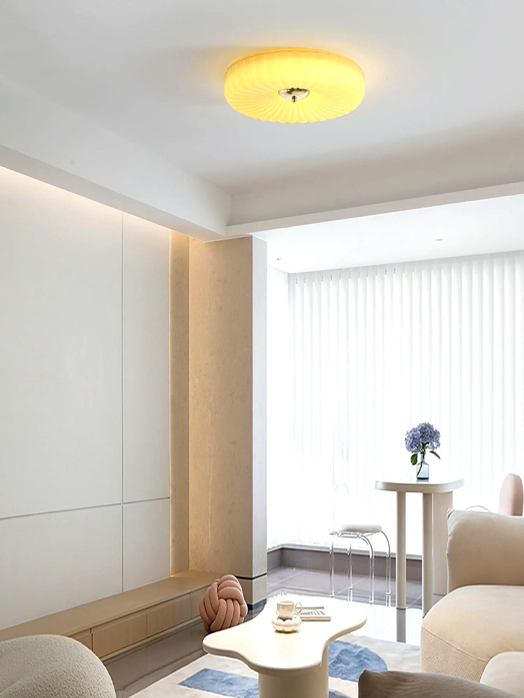 Plafonnier Encastré Verre Minimaliste, Design Épuré Discret Moderne