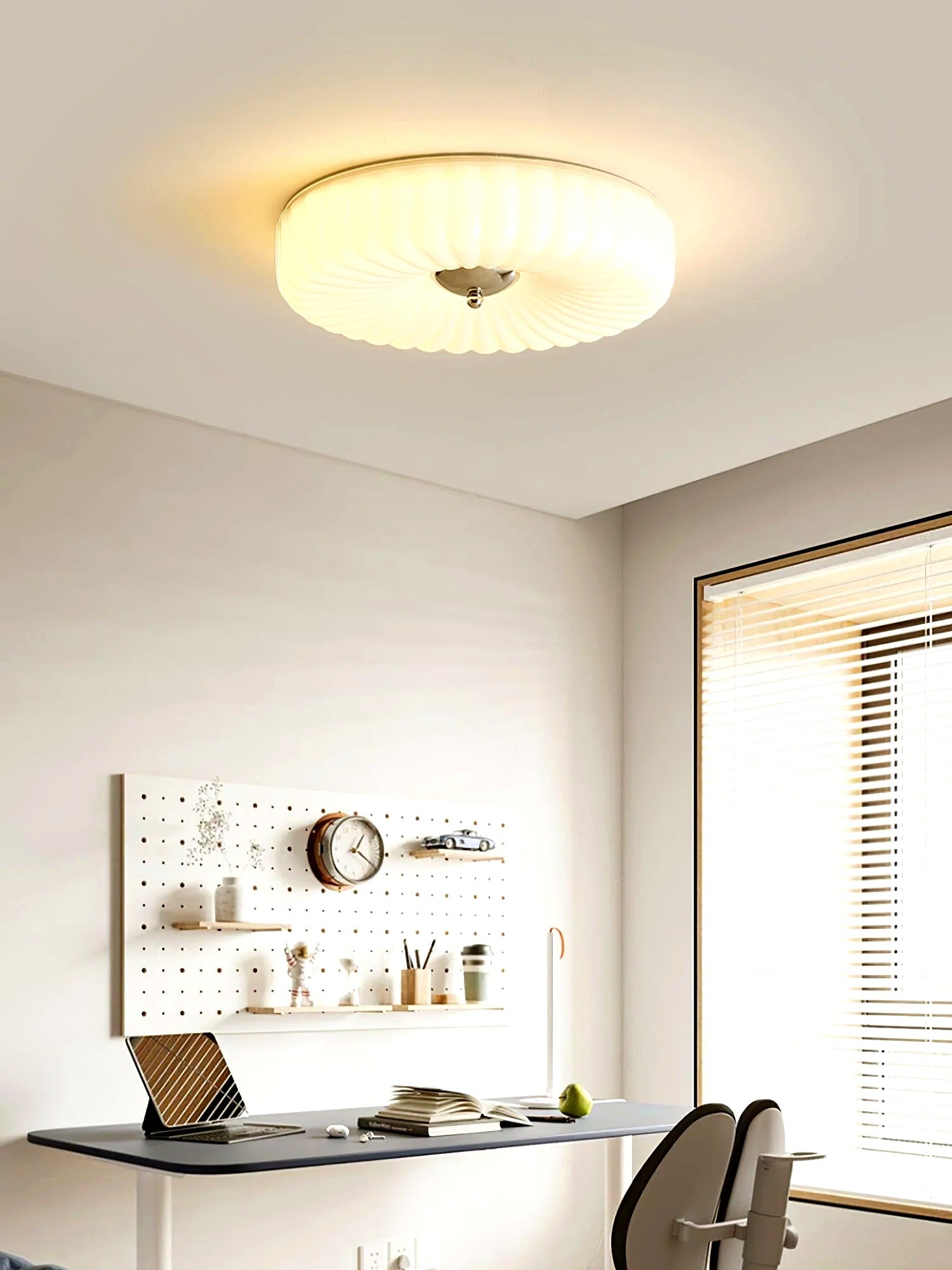 Plafonnier Encastré Verre Minimaliste, Design Épuré Discret Moderne