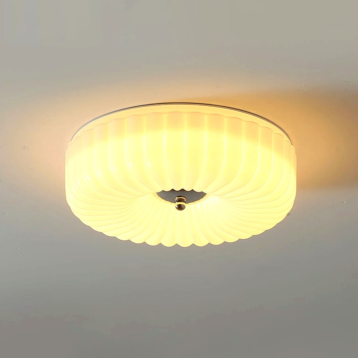 Plafonnier Encastré Verre Minimaliste, Design Épuré Discret Moderne