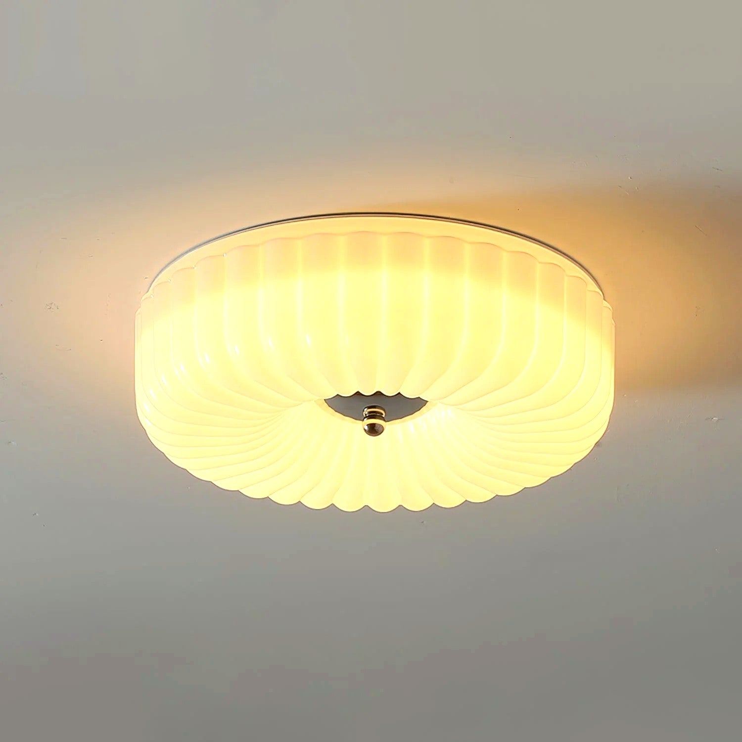Plafonnier Encastré Verre Minimaliste, Design Épuré Discret Moderne