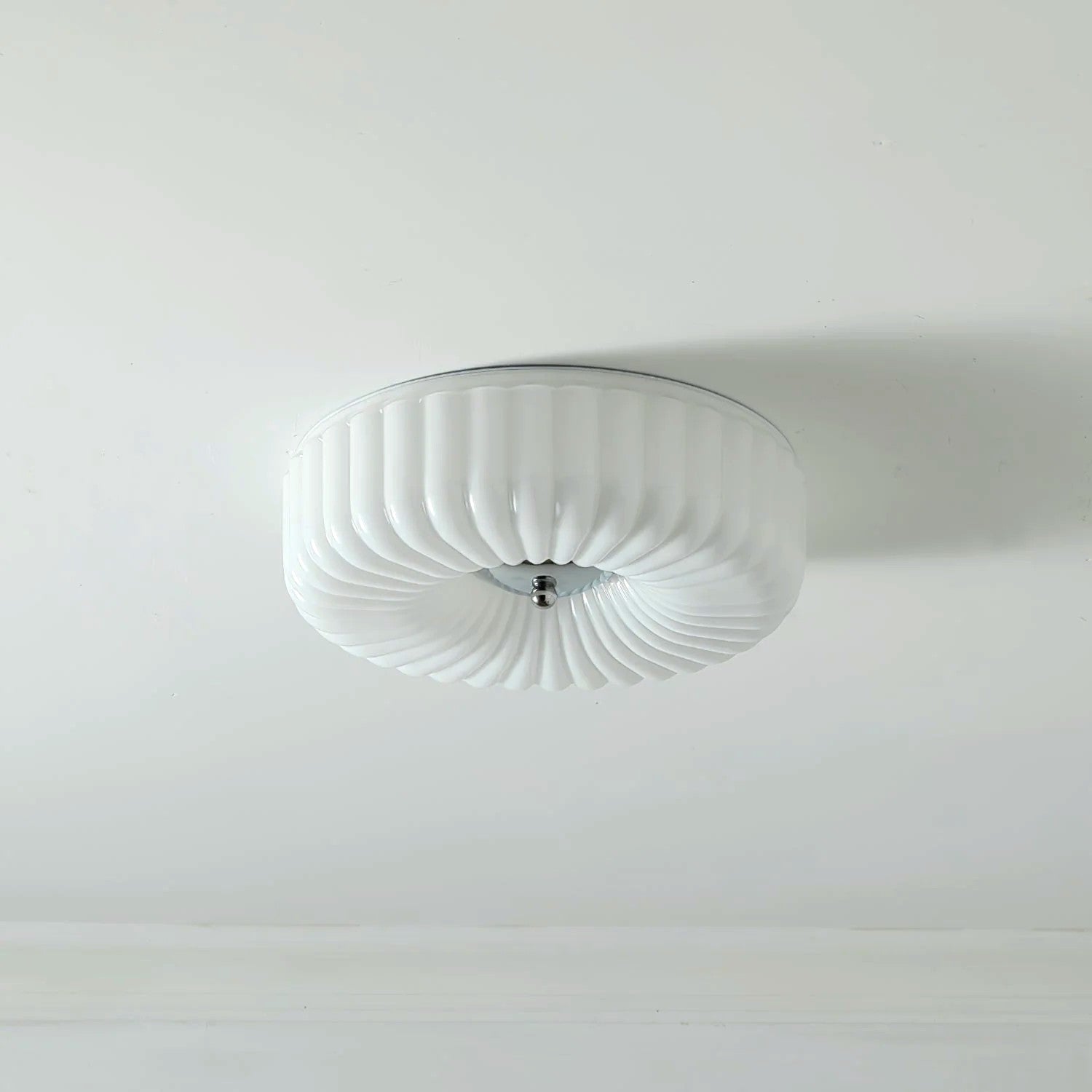 Plafonnier Encastré Verre Minimaliste, Design Épuré Discret Moderne