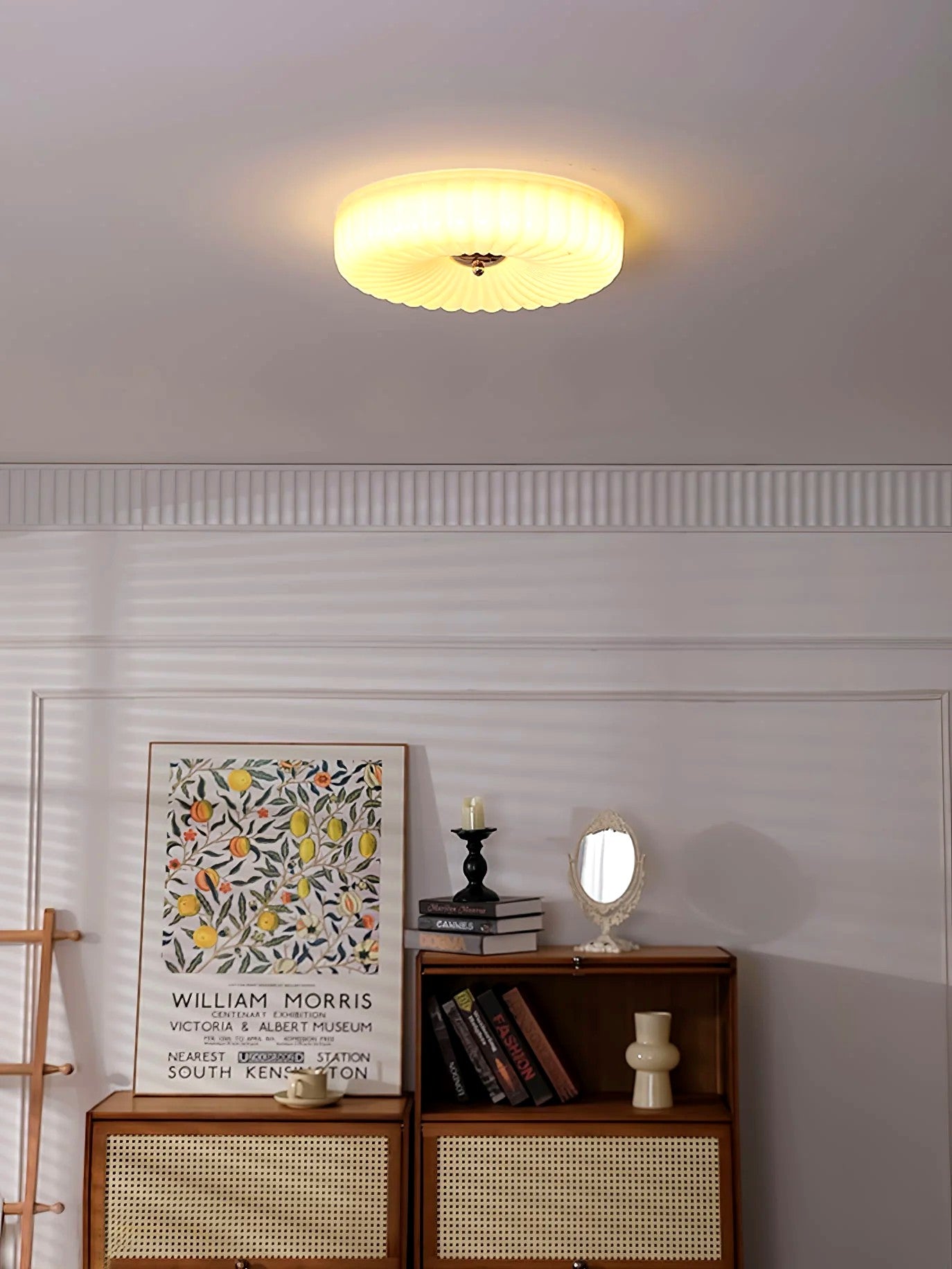 Plafonnier Encastré Verre Minimaliste, Design Épuré Discret Moderne