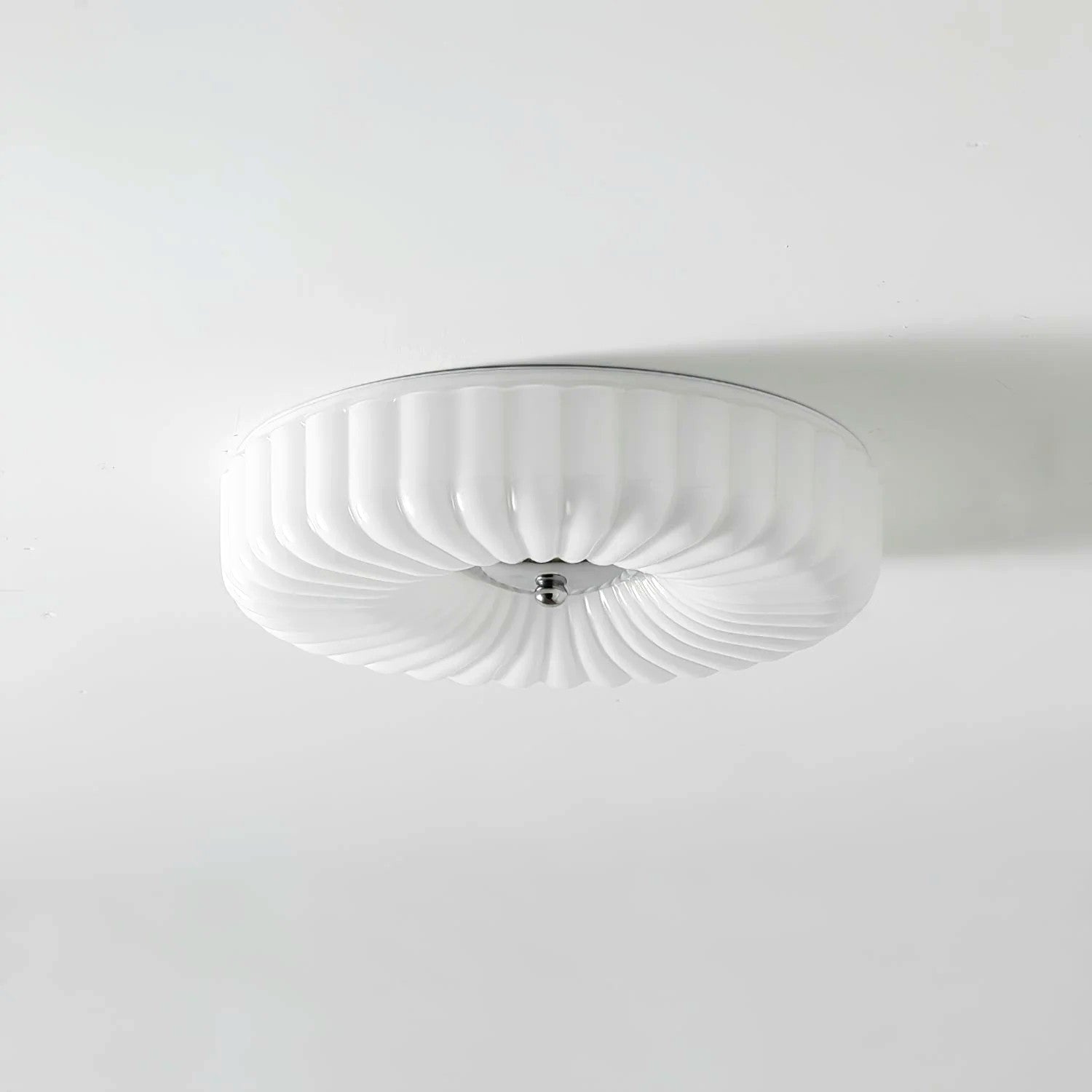 Plafonnier Encastré Verre Minimaliste, Design Épuré Discret Moderne