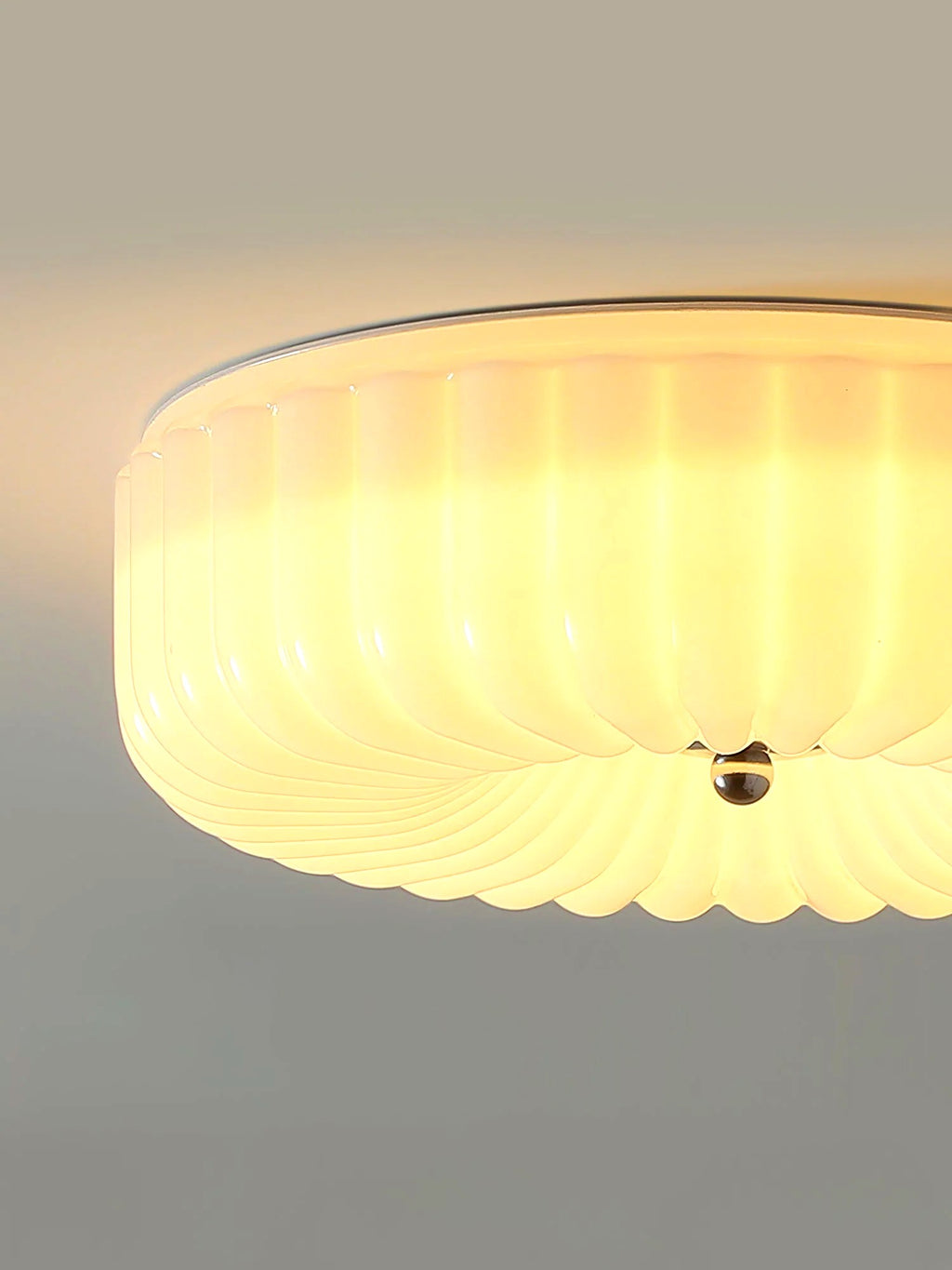 Plafonnier Encastré Verre Minimaliste, Design Épuré Discret Moderne