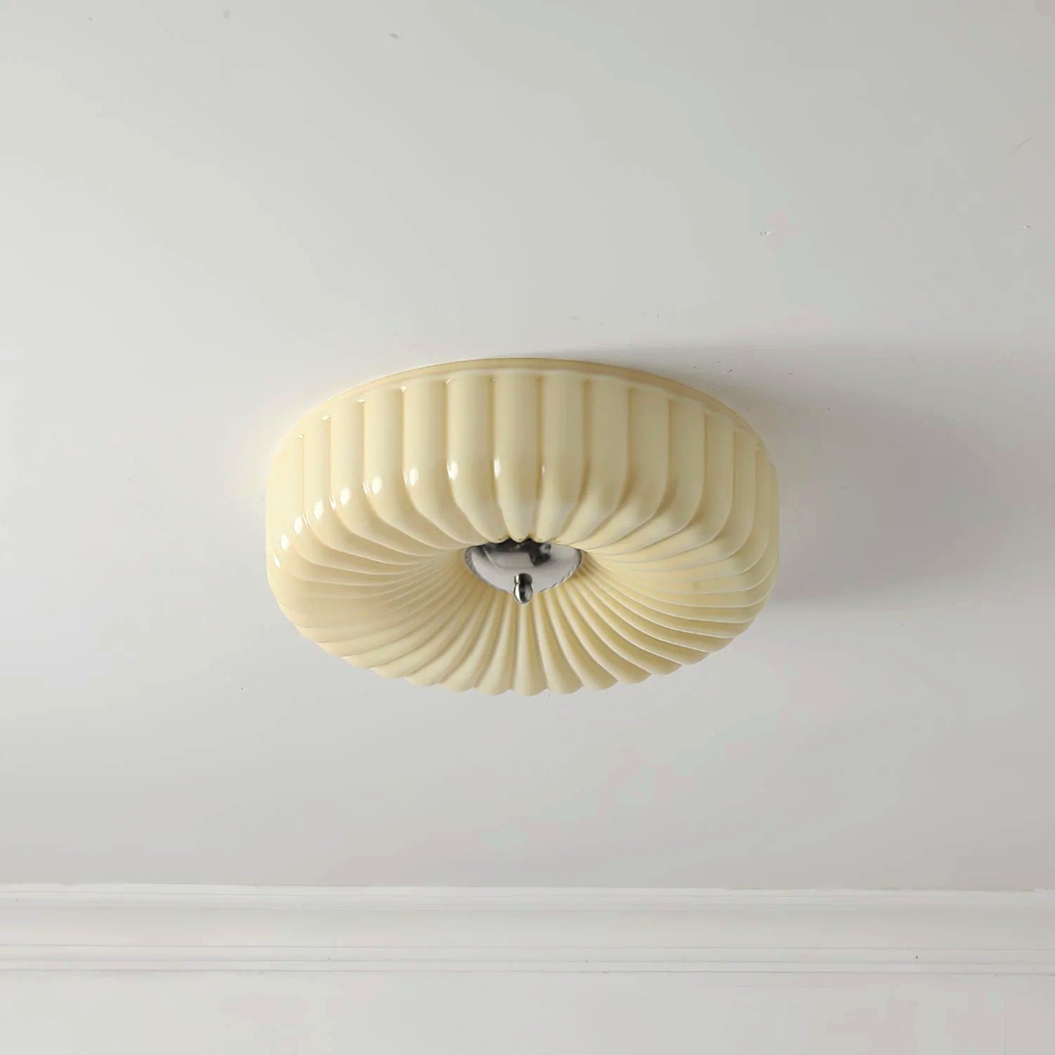 Plafonnier Encastré Verre Minimaliste, Design Épuré Discret Moderne