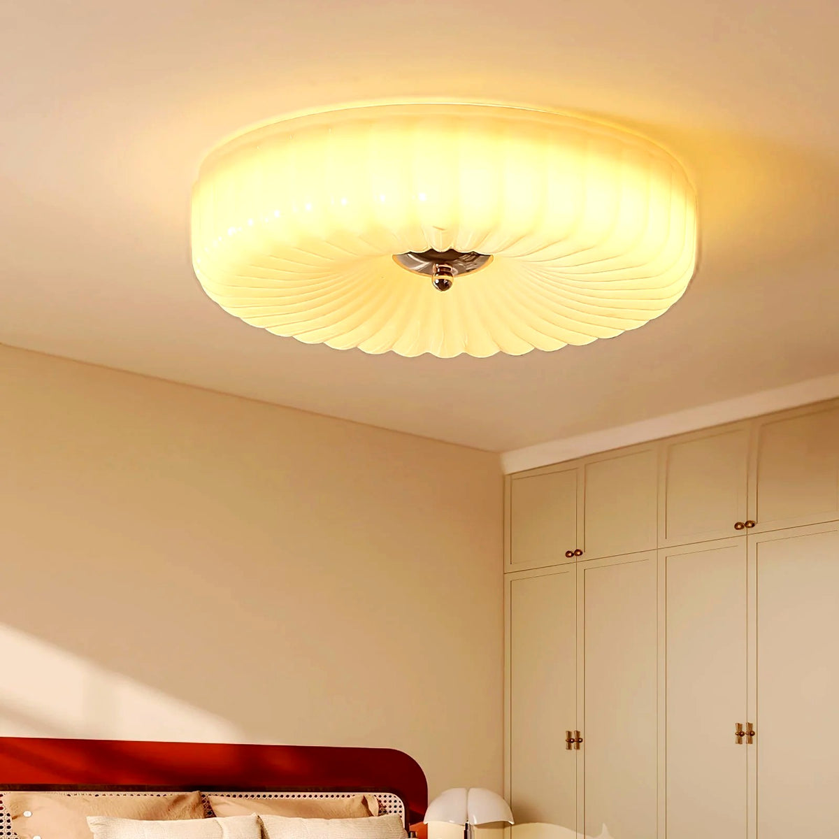 Plafonnier Encastré Verre Minimaliste, Design Épuré Discret Moderne