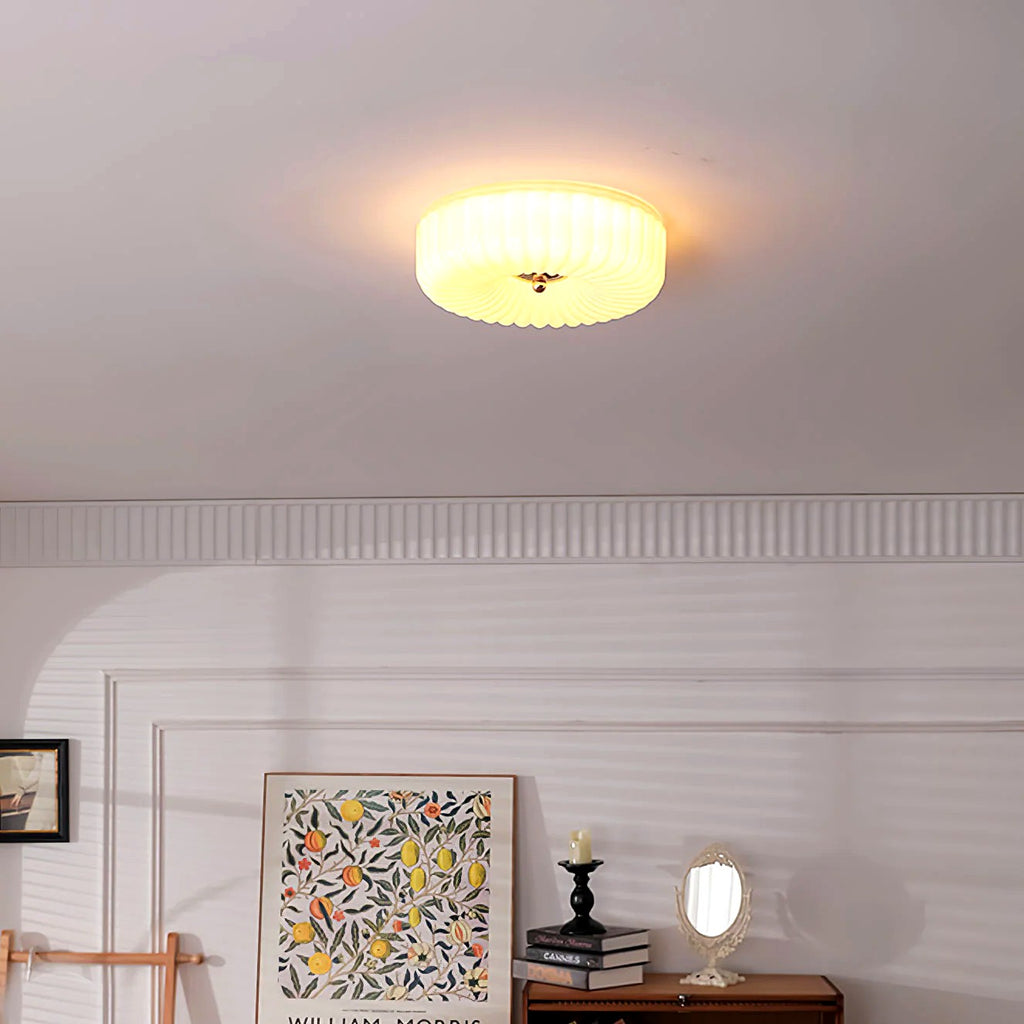 Plafonnier Encastré Verre Minimaliste, Design Épuré Discret Moderne
