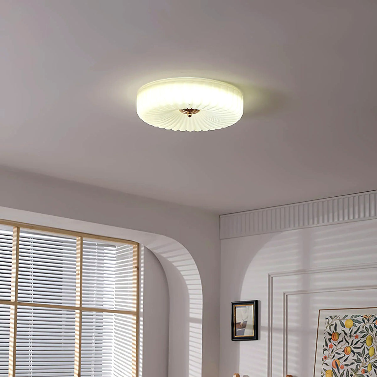 Plafonnier Encastré Verre Minimaliste, Design Épuré Discret Moderne