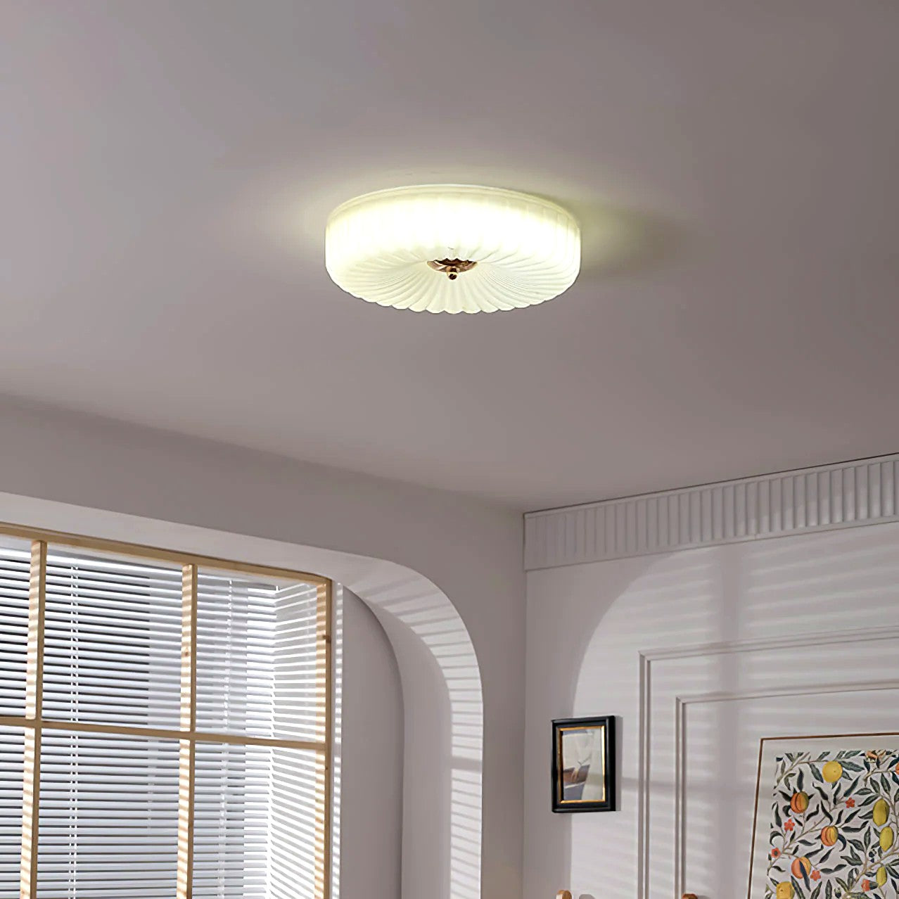 Plafonnier Encastré Verre Minimaliste, Design Épuré Discret Moderne