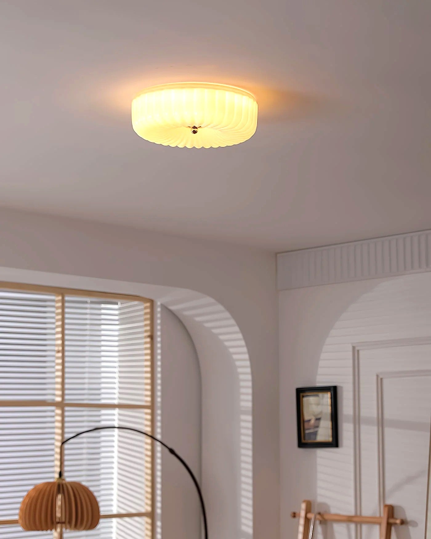 Plafonnier Encastré Verre Minimaliste, Design Épuré Discret Moderne