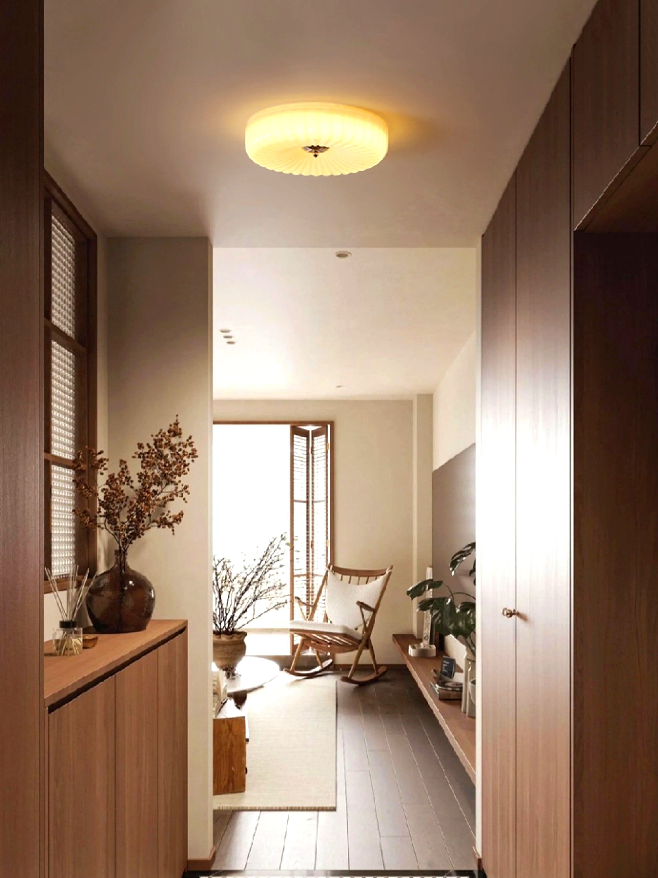 Plafonnier Encastré Verre Minimaliste, Design Épuré Discret Moderne