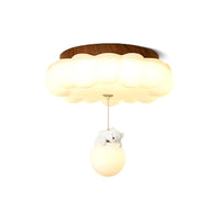 Plafonnier Enfant Ourson et Gâteau LED Blanc Chaud, Design Ludique