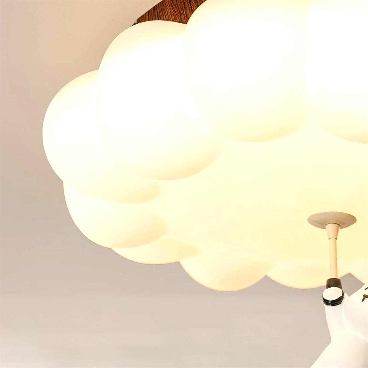 Plafonnier Enfant Ourson et Gâteau LED Blanc Chaud, Design Ludique