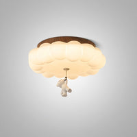 Plafonnier Enfant Ourson et Gâteau LED Blanc Chaud, Design Ludique