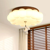 Plafonnier Enfant Ourson et Gâteau LED Blanc Chaud, Design Ludique