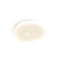 Plafonnier LED Galet Design Organique Blanc, Métal Moderne Apaisant