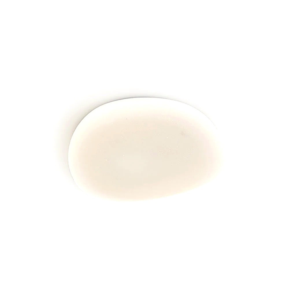 Plafonnier LED Galet Design Organique Blanc, Métal Moderne Apaisant Image