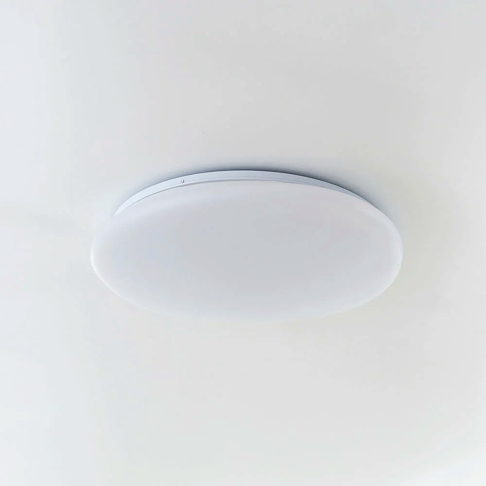 Plafonnier LED Galet Design Organique Blanc, Métal Moderne Apaisant