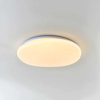 Plafonnier LED Galet Design Organique Blanc, Métal Moderne Apaisant