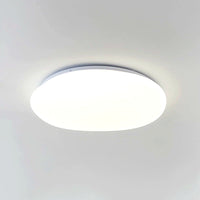 Plafonnier LED Galet Design Organique Blanc, Métal Moderne Apaisant