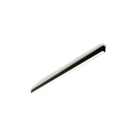 Plafonnier LED Linéaire Noir Minimaliste, Métal Profil Épuré Moderne