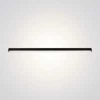 Plafonnier LED Linéaire Noir Minimaliste, Métal Profil Épuré Moderne