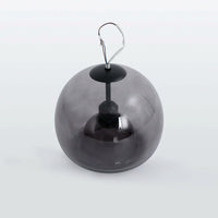 Plafonnier ou Suspension Boule Verre, Corps Cuivre Pur, Design