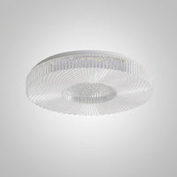Plafonnier Rond Acrylique de Luxe, LED Intégrée, Monture Métal