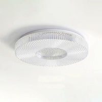 Plafonnier Rond Acrylique de Luxe, LED Intégrée, Monture Métal