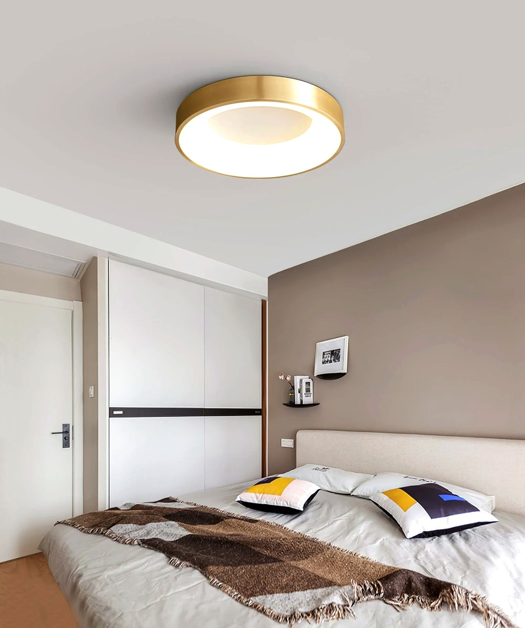 Plafonnier Ultra-Plat Rond Minimaliste, LED Intégrée Diffuseur