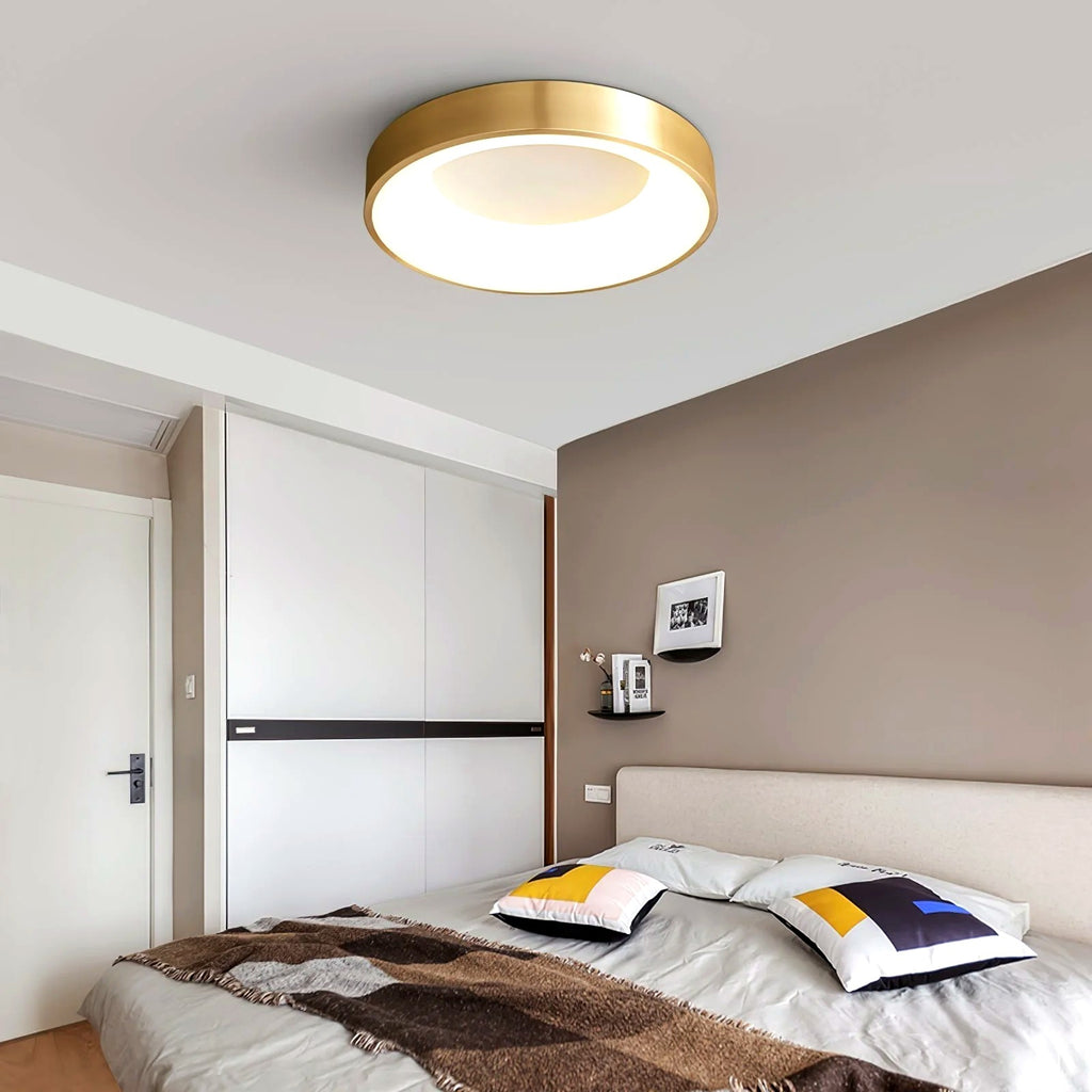 Plafonnier Ultra-Plat Rond Minimaliste, LED Intégrée Diffuseur