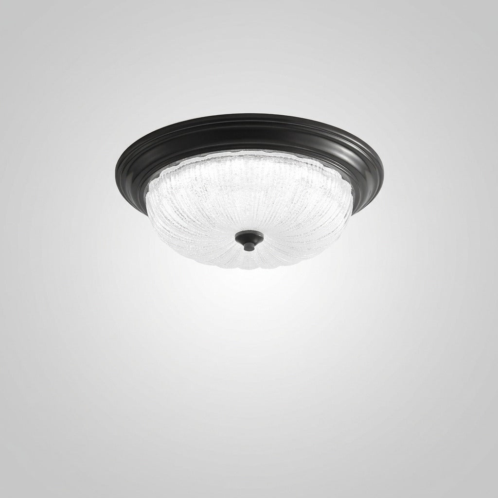 Plafonnier Verre Blanc Classique Traditionnel, LED Intégrée, Style