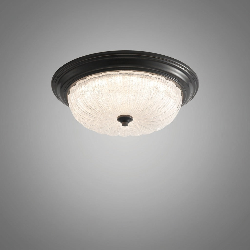 Plafonnier Verre Blanc Classique Traditionnel, LED Intégrée, Style