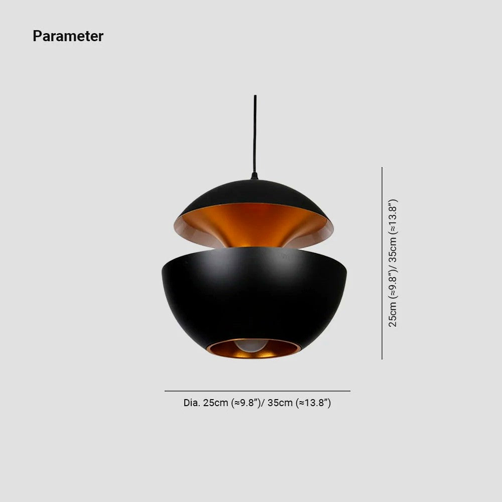 Suspension Boule Aluminium Nordique, Spot Design Scandinave