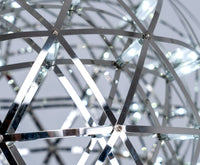 Suspension Boules Multiples Luxe Postmoderne, Sphères Métal Poli