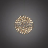 Suspension Boules Multiples Luxe Postmoderne, Sphères Métal Poli