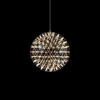 Suspension Boules Multiples Luxe Postmoderne, Sphères Métal Poli