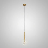 Suspension Cristal Moderne Monture Dorée, Reflets Précieux Élégants