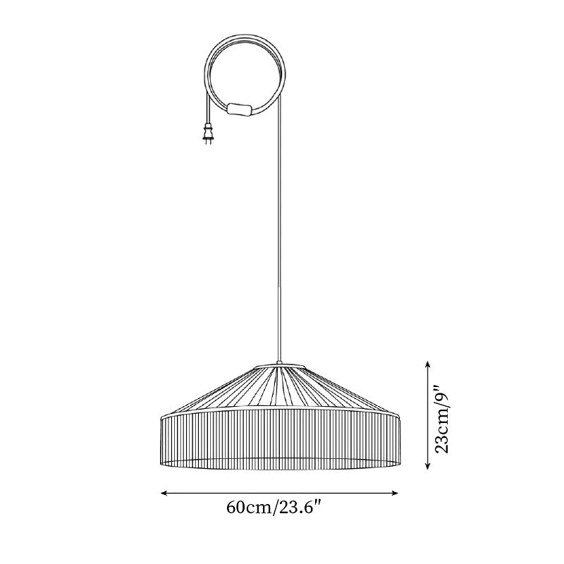 Suspension Franges Tissu Vintage Élégante, Mouvement Textile Doux