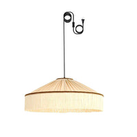 Suspension Franges Tissu Vintage Élégante, Mouvement Textile Doux